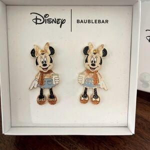 Disney BaubleBar Minnie Mouse Earrings NWOT